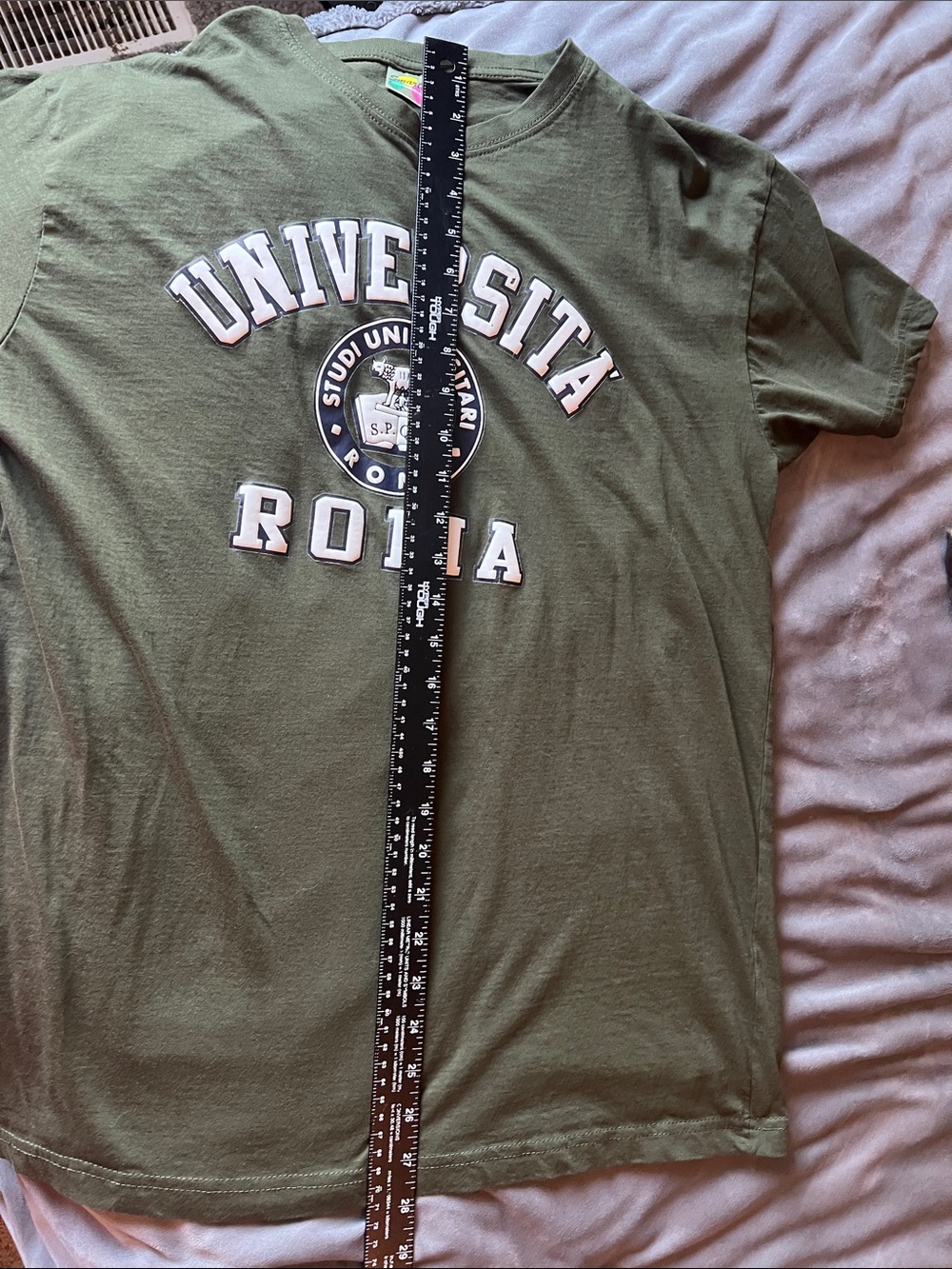 Università Roma Logo Tee - Dark Green - Picture 4 of 5